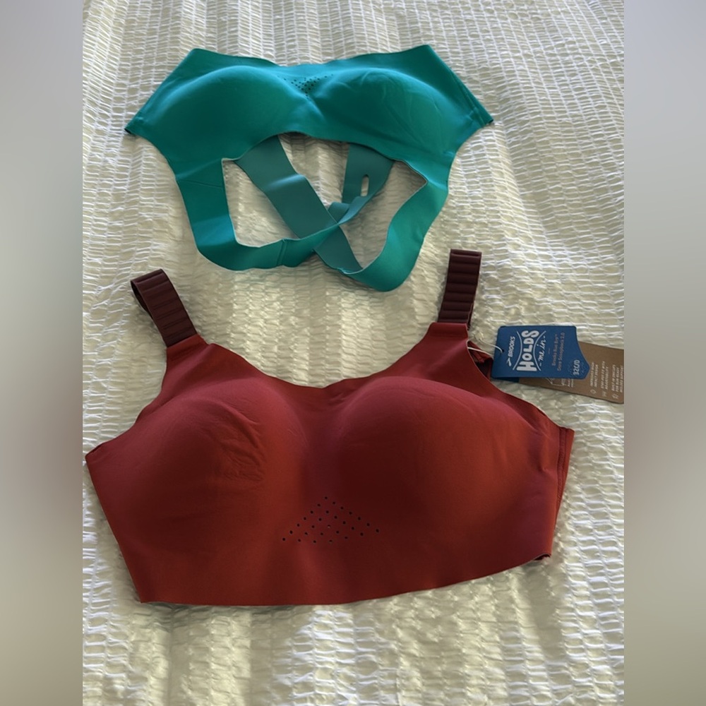 Brooks Red and Blue Intimates Bras with Adjustable Straps